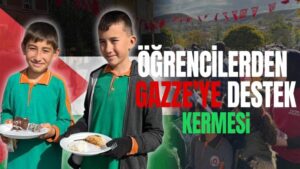 Karakeçili’de öğrencilerden Gazze’ye destek kermesi