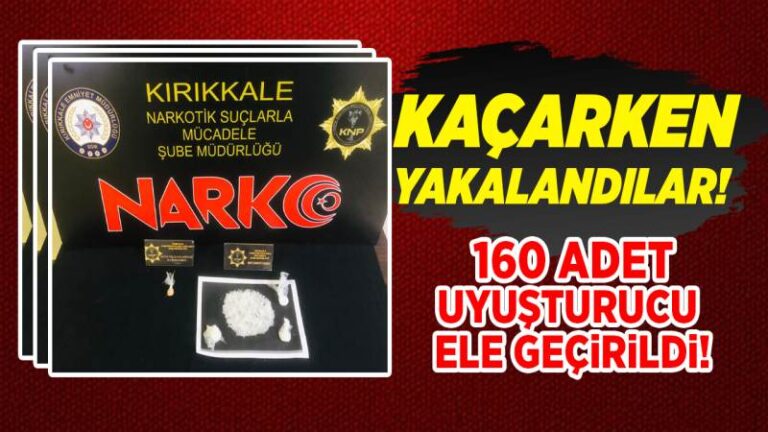 Kırıkkale’de zehir tacirleri kaçmaya çalışırken polisler yakaladı!