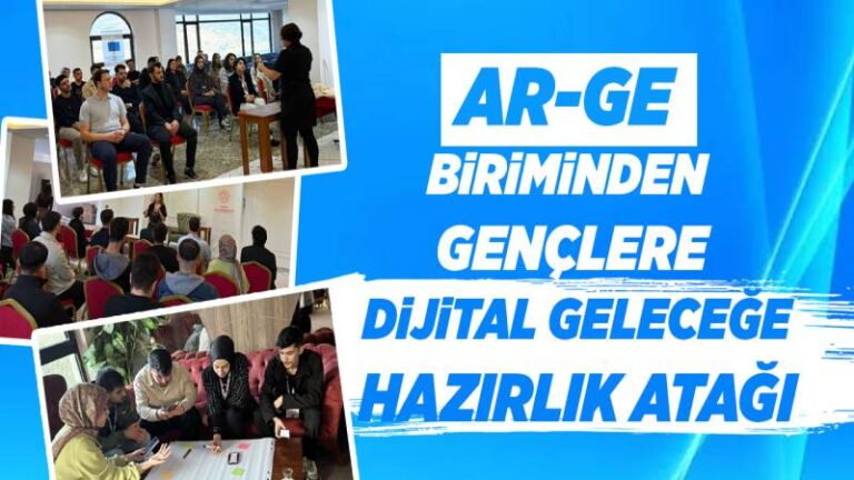 AR-GE biriminden gençlere dijital geleceğe hazırlık atağı
