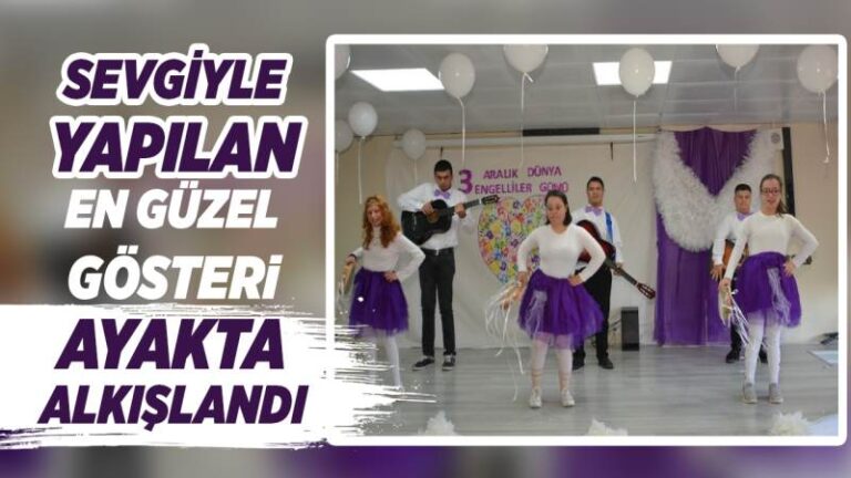 Sevgiyle yapılan en güzel gösteri ayakta alkışlandı