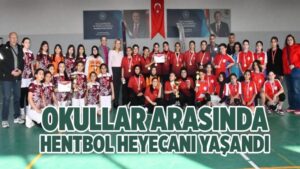 Okullar arasında hentbol heyecanı yaşandı