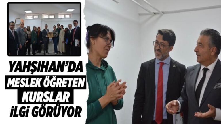 Yahşihan’da meslek öğreten kurslar ilgi görüyor