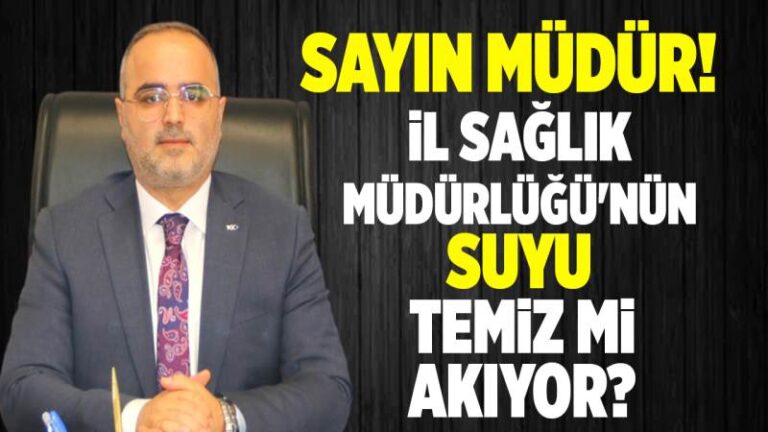 Kırıkkale çamurlu su kullanıyor, Müdür Polat susuyor!