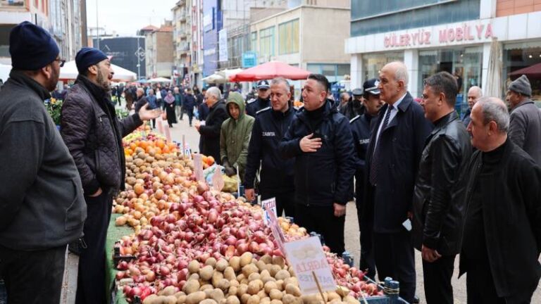 Kırıkkale’de pazarlarda fiyat ve tartı denetimi